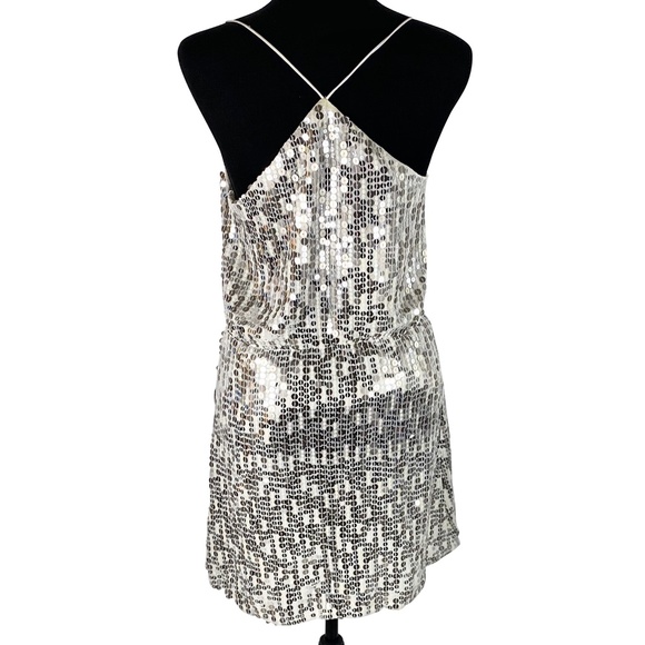 ❌ SOLD❌Zara Women Silver Sequnce Dress - Picture 4 of 4